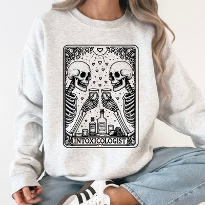 Intoxicologist Tarot Drinking Party Bar Club Nightlife Vibes All Occasion Sweatshirt