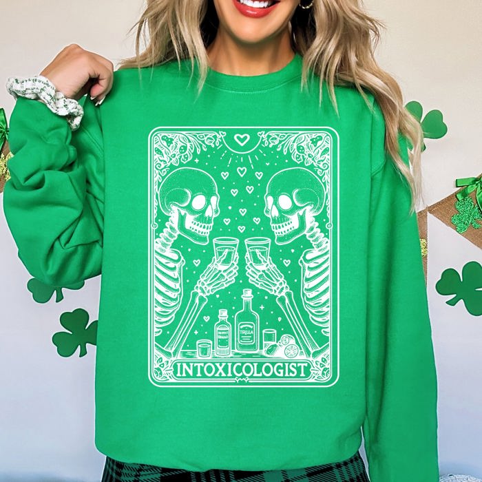 Intoxicologist Tarot Drinking Party Bar Club Nightlife Vibes All Occasion Sweatshirt