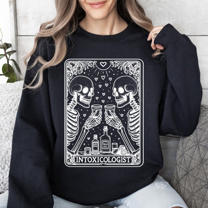 Intoxicologist Tarot Drinking Party Bar Club Nightlife Vibes All Occasion Sweatshirt