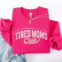  Tired Mom's Club Motherhood Mother's Day Limited Edition Cozy Retro Mama Sweatshirt