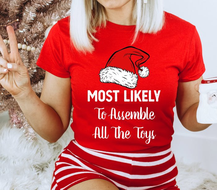 Most Likely To Christmas Family Holiday Memories And Cozy Gatherings Party Tee