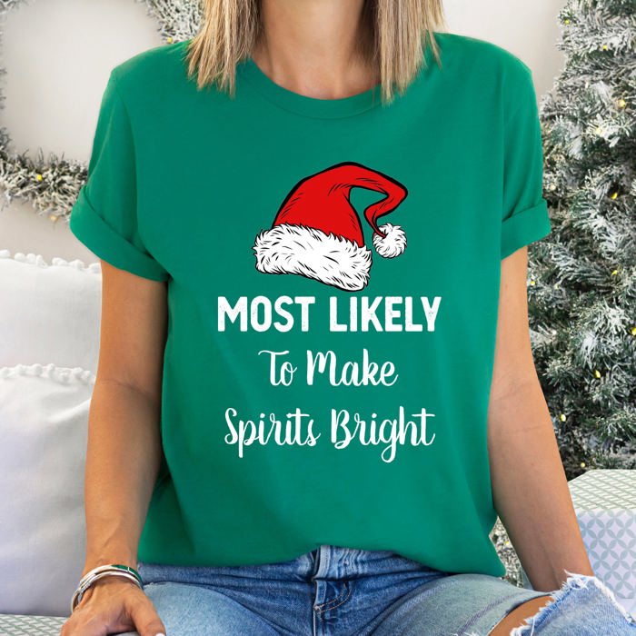 Most Likely To Christmas Family Holiday Memories And Cozy Gatherings Party Tee