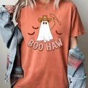  Boo Haw Cowboy Ghost Nightmare Halloween Meme Western Spooky Style Comfort Colors Tee