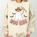  Boo Haw Cowboy Ghost Meme Halloween Spooky Witch Costume Deluxe Edition Premium Soft Cozy Sweatshirt