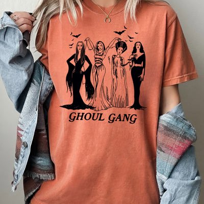 Ghoul Gang Witch Halloween Spooky Meme Costume Night Coven Dark Fantasy Vintage Fright Night Comfort Colors Tee