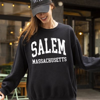 Salem Massachusetts Witch Halloween Spooky Meme Costume Aesthetic Gothic Sweatshirt