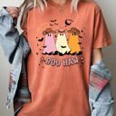 Large Yam Boo Haw Mini Cowboy Ghosts Halloween Witch Meme Spooky Vintage Costume Design Comfort Colors Tee
