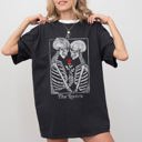  The Lovers Skeleton Ghost Witch Aesthetic Meme Halloween Spooky Costume Comfort Colors Tee