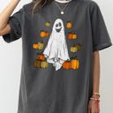 XXXL Pepper Dark Gray Ghost And Pumpkins Halloween Skeleton Ghost Funny Witch Aesthetic Meme Spooky Costume Comfort Colors Tee