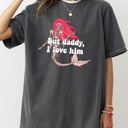  But Daddy I Love Him Mermaid Skeleton Ghost Witch Halloween Spooky Meme Costume Comfort Colors Tee