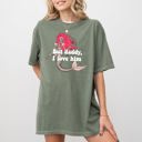 XL Moss Dark Green But Daddy I Love Him Mermaid Skeleton Ghost Witch Halloween Spooky Meme Costume Comfort Colors Tee