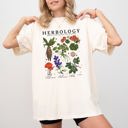 Medium Ivory Cream Herbology Mushroom Skeleton Ghost Witch Meme Halloween Spooky Costume Comfort Colors Tee
