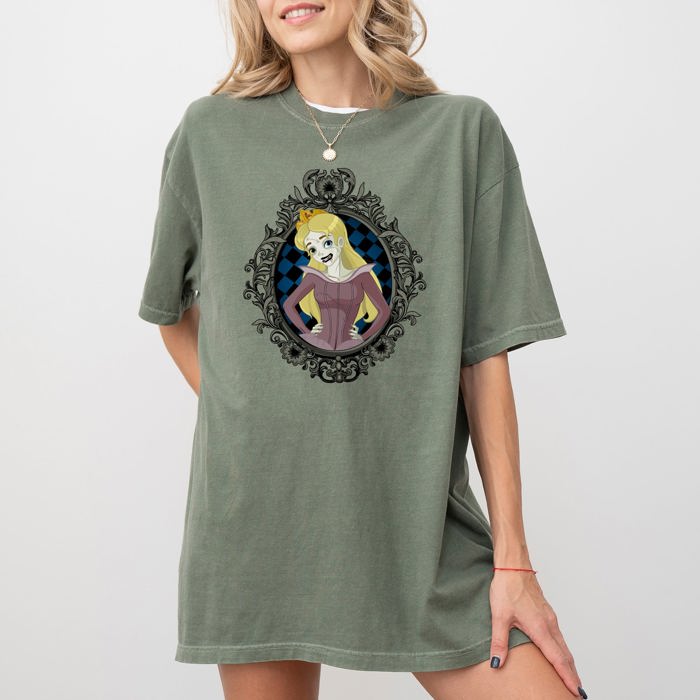 Sleeping Beauty Skeleton Witch Meme Halloween Gothic Nightmare Comfort Colors Tee