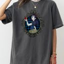 Medium Pepper Dark Gray Snow White Princess Skeleton Witch Aesthetic Meme Halloween Spooky Costume Comfort Colors Tee
