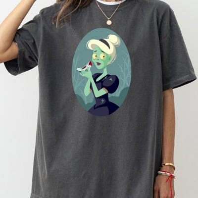Cinderella Skeleton Witch Princess Meme Halloween Spooky Vintage Gothic Comfort Colors Tee