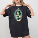 XXL Black Snow White Spooky Princess Skeleton Witch Halloween Meme Costume Comfort Colors Tee