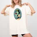 XXXL Ivory Cream Snow White Spooky Princess Skeleton Witch Halloween Meme Costume Comfort Colors Tee