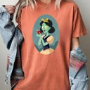 XL Yam Snow White Spooky Princess Skeleton Witch Halloween Meme Costume Comfort Colors Tee