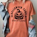 XL Yam Halloween Town Pumpkin Spooky Skeleton Witch Nighttime Halloween Party Comfort Colors Tee