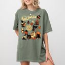 Small Moss Dark Green Long Live Halloween Pumpkin Spooky Skeleton Witch Meme Aesthetic Costume Comfort Colors Tee