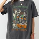 XXXL Pepper Dark Gray Tis The Season Creepy Spooky Skeleton Witch Halloween Meme Costume Comfort Colors Tee