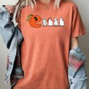Medium Yam Pacman Pumpkin Spooky Skeleton Witch Meme Halloween Costume Collection Comfort Colors Tee