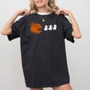Small Black Pumpkin Pac-Man Spooky Skeleton Witch Meme Halloween Costume Graphic Comfort Colors Tee