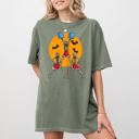  Cheerleader Skeleton Ghost Spooky Funny Witch Aesthetic Meme Halloween Costume Comfort Colors Tee