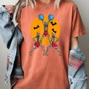 Small Yam Cheerleader Skeleton Ghost Spooky Funny Witch Aesthetic Meme Halloween Costume Comfort Colors Tee
