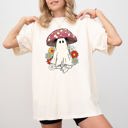 XXL Ivory Cream Mushroom Ghost Skeleton Spooky Witch Halloween Meme Costume Aesthetic Comfort Colors Tee