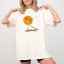 Large Ivory Cream Golf Skeleton Spooky Funny Witch Halloween Meme Aesthetic Costume Comfort Colors Tee