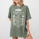 Small Moss Dark Green Twist The Bones Skeleton Spooky Ghost Witch Aesthetic Halloween Costume Comfort Colors Tee