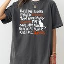 Small Pepper Dark Gray Twist The Bones Cat Skeleton Spooky Ghost Witch Halloween Graphic Comfort Colors Tee