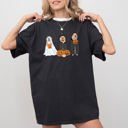 XL Black Dog Ghosts Skeleton Funny Pumpkin Spooky Witch Aesthetic Halloween Costume Meme Comfort Colors Tee