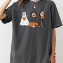 XL Pepper Dark Gray Dog Ghosts Skeleton Funny Pumpkin Spooky Witch Aesthetic Halloween Costume Meme Comfort Colors Tee