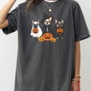 XL Pepper Dark Gray Ghost Dogs Skeleton Halloween Meme Witch Pumpkin Spooky Costume Comfort Colors Tee