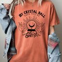 XL Yam Crystal Ball Skeleton Funny Pumpkin Spooky Witch Aesthetic Meme Halloween Costume Comfort Colors Tee