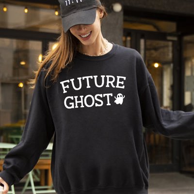 Future Ghost Skeleton Funny Pumpkin Spooky Witch Aesthetic Meme Halloween Costume Sweatshirt