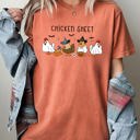 Medium Yam Funny Halloween Meme Chicken Sheet Ghost Skeleton Witch Pumpkin Comfort Colors Tee