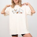  Ghost Geese Farm Skeleton Pumpkin Witch Halloween Meme Spooky Night Comfort Colors Tee