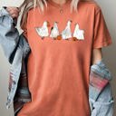 XL Yam Ghost Geese Farm Skeleton Pumpkin Witch Halloween Meme Spooky Night Comfort Colors Tee