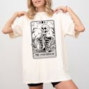 Large Ivory Cream Never Better Skeleton Coffin Funny Pumpkin Spooky Witch Aesthetic Meme Halloween Costume Comfort Colors Tee