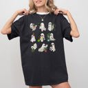 XXL Black Mini Ghosts Plant Lover Skeleton Coffin Pumpkin Spooky Witch Meme Halloween Costume Comfort Colors Tee