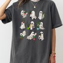 Medium Pepper Dark Gray Mini Ghosts Plant Lover Skeleton Coffin Pumpkin Spooky Witch Meme Halloween Costume Comfort Colors Tee