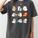 Large Pepper Dark Gray Book Lover Mini Ghosts Skeleton Coffin Pumpkin Spooky Witch Meme Halloween Costume Comfort Colors Tee