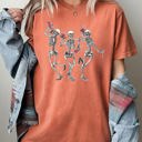 XXL Yam Dancing Skeletons Wine Ghost Spooky Witch Halloween Meme Costume Comfort Colors Tee