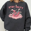  Stay Salty Skeleton Ghost Spooky Witch Aesthetic Meme Halloween Costume Sweatshirt