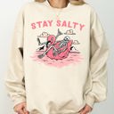 XXXL Sand Stay Salty Skeleton Ghost Spooky Witch Aesthetic Meme Halloween Costume Sweatshirt