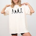 Medium Ivory Cream Burton Road Skeleton Ghost Spooky Witch Aesthetic Meme Halloween Costume Comfort Colors Tee