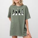 XL Moss Dark Green Burton Road Skeleton Ghost Spooky Witch Aesthetic Meme Halloween Costume Comfort Colors Tee